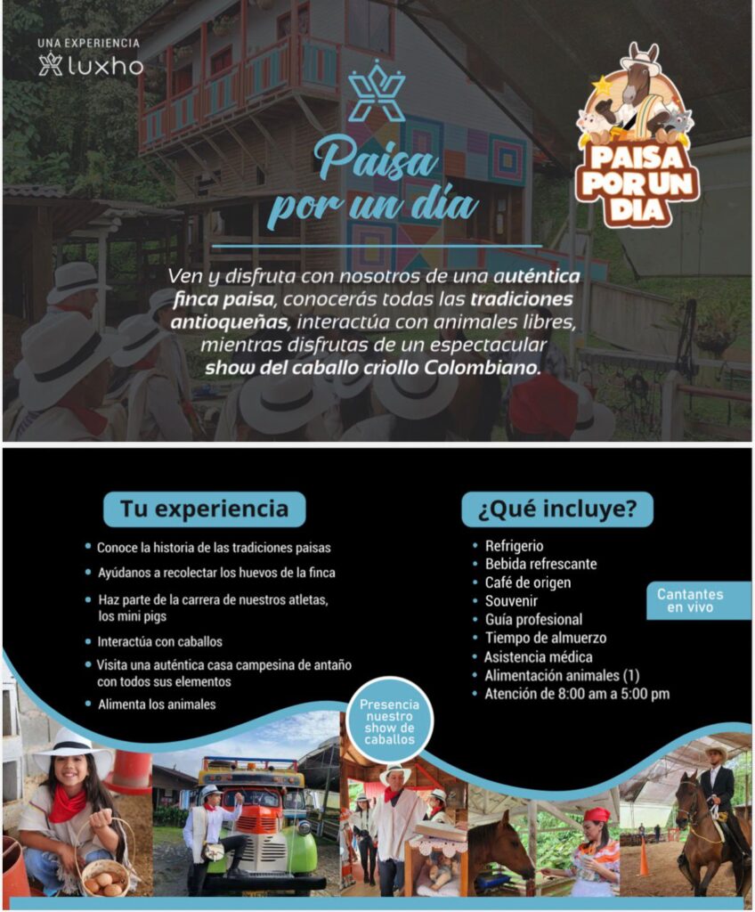 TOUR PAISA POR UN DIA